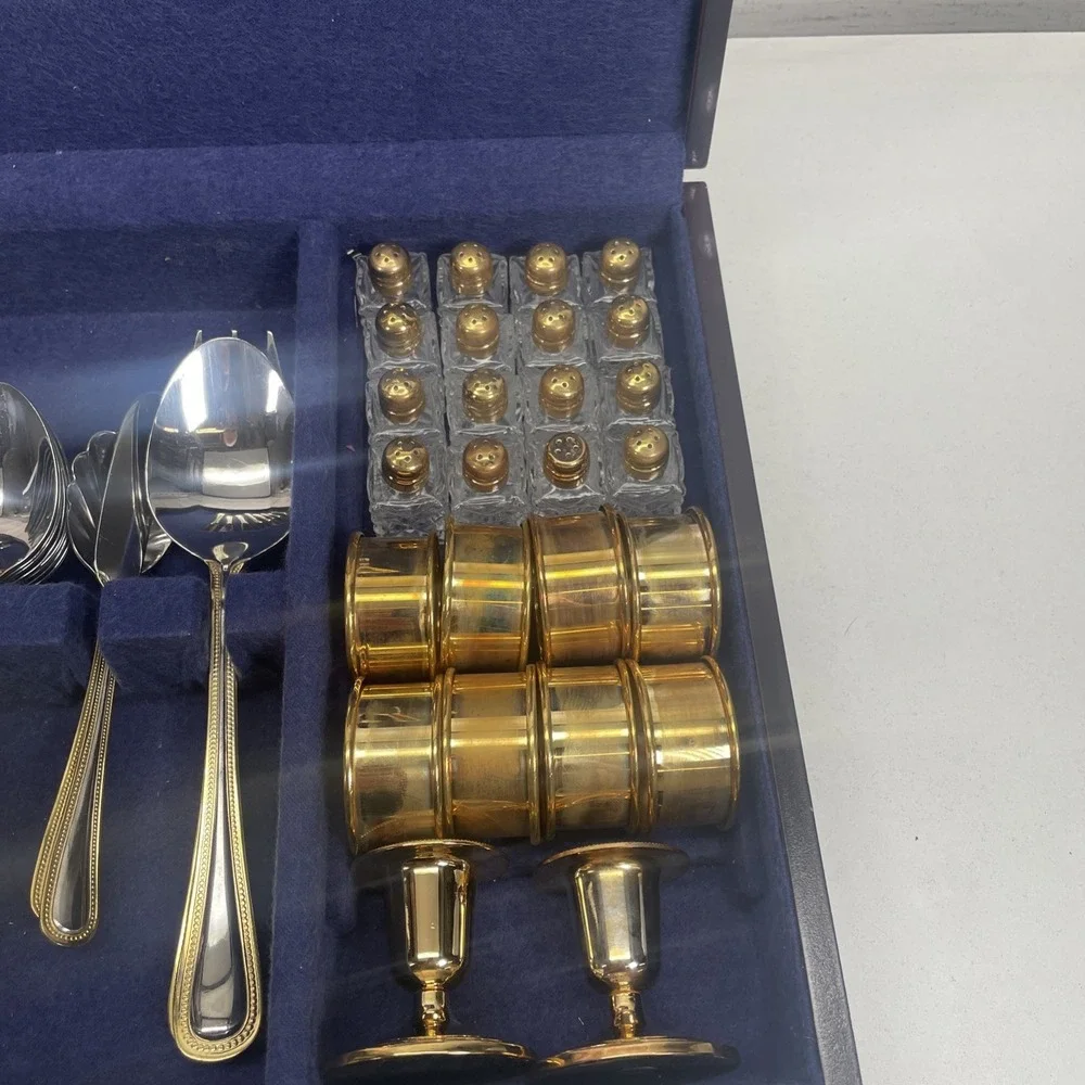 8 Person Set International Silver Co China Silver Silverware Set 72 Piece/box